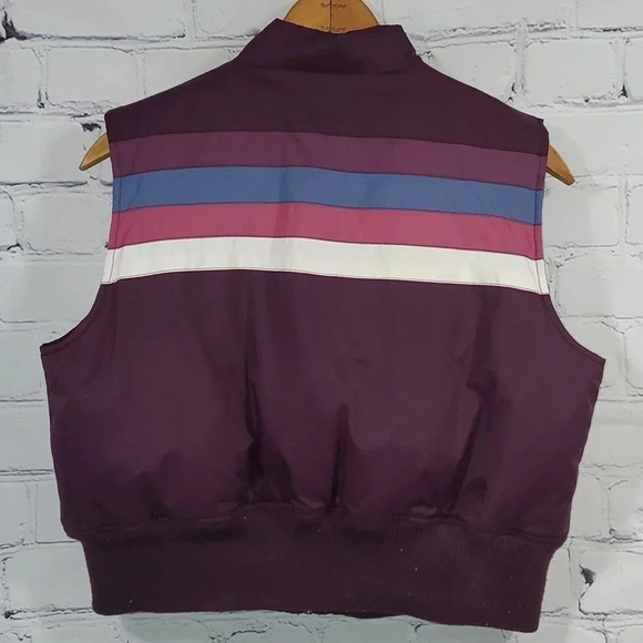 Maurice’s Women's Maroon Crop Vest with Stripes Size L - Picture 6 of 12